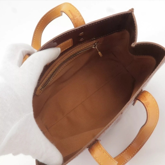 Louis Vuitton Vintage Monogram Vernis Reade PM Tote Bronze Brown M91146 MI1001 A - Picture 8 of 13